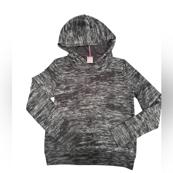 Zella Girl Other - Zella Girl Grey Hooded Popover Sweater Cotton Blend Size 14-16 Girls